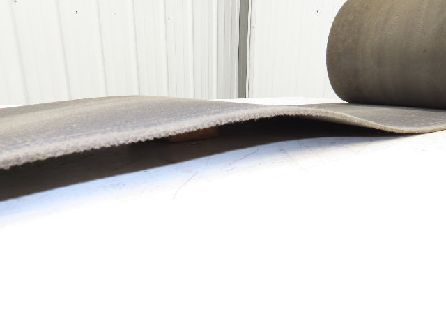 16"W x 65' Heat Resistant Fabric Conveyor Belt 1-Ply Gray Reversible 1/8"Thick