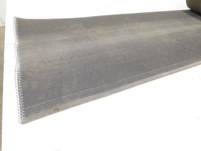 16"W x 65' Heat Resistant Fabric Conveyor Belt 1-Ply Gray Reversible 1/8"Thick