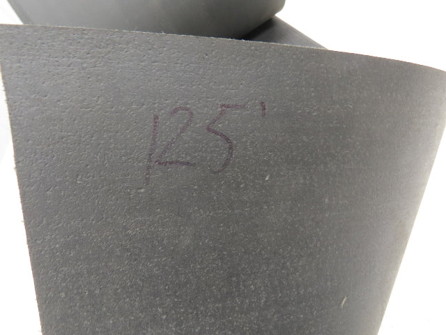 16"W x 125' Soft Top Rubber Conveyor Belt Fabric Back Gray Reversible 1/8"Thick