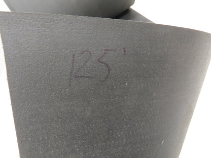 16"W x 125' Soft Top Rubber Conveyor Belt Fabric Back Gray Reversible 1/8"Thick