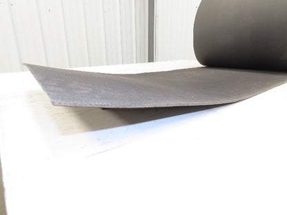 16"W x 125' Soft Top Rubber Conveyor Belt Fabric Back Gray Reversible 1/8"Thick