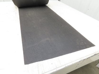 16"W x 125' Soft Top Rubber Conveyor Belt Fabric Back Gray Reversible 1/8"Thick
