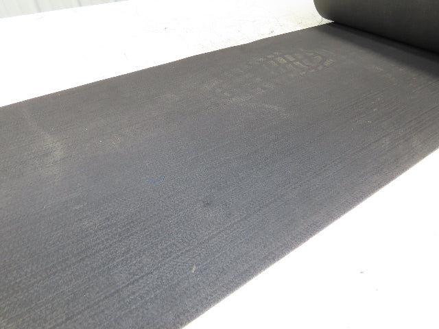 16"W x 125' Soft Top Rubber Conveyor Belt Fabric Back Gray Reversible 1/8"Thick