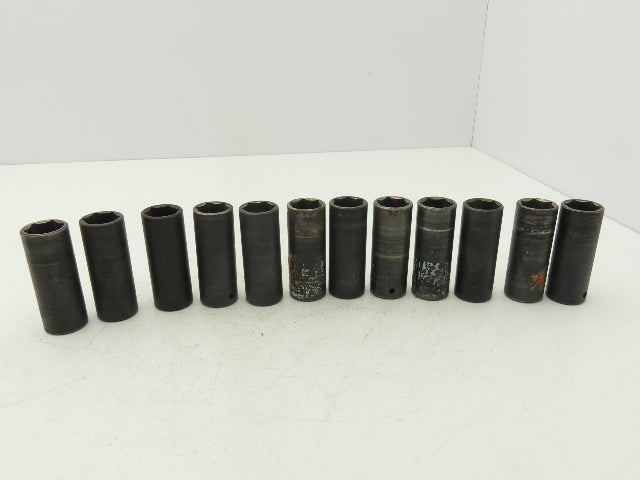 Proto 7323MHT Impact Socket 23mm Thin Wall 1/2" Drive 2" Deep Lot Of 12
