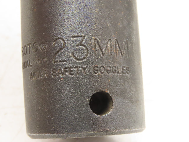 Proto 7323MHT Impact Socket 23mm Thin Wall 1/2" Drive 2" Deep Lot Of 12