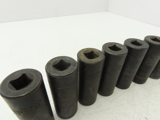 Proto 7323MHT Impact Socket 23mm Thin Wall 1/2" Drive 2" Deep Lot Of 12
