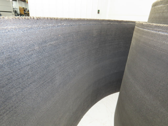 16"W x 240' Soft Top Rubber Fabric Conveyor Belt Gray Reversible 1/8"Thick