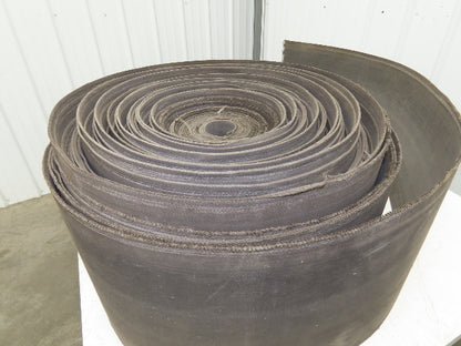 16"W x 240' Soft Top Rubber Fabric Conveyor Belt Gray Reversible 1/8"Thick