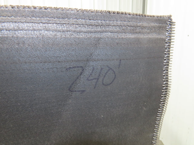 16"W x 240' Soft Top Rubber Fabric Conveyor Belt Gray Reversible 1/8"Thick