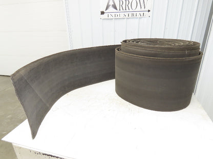 16"W x 240' Soft Top Rubber Fabric Conveyor Belt Gray Reversible 1/8"Thick