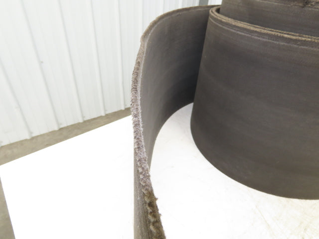 16"W x 240' Soft Top Rubber Fabric Conveyor Belt Gray Reversible 1/8"Thick