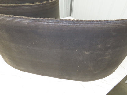 16"W x 240' Soft Top Rubber Fabric Conveyor Belt Gray Reversible 1/8"Thick
