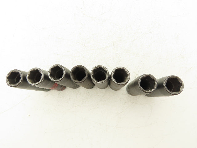 Proto 7315MHT Impact Socket 15mm Thin Wall 1/2" Drive 2" Deep Lot Of 8