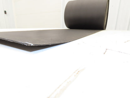 16-1/8"W x 130' Nylon Conveyor Belt 2-Ply Black Reversible 5/64"Thick 410mm W