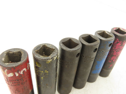 Proto 7316MHT Impact Socket 16mm Thin Wall 1/2" Drive 2" Deep Lot Of 6