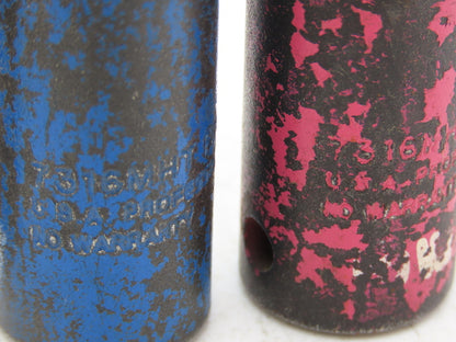Proto 7316MHT Impact Socket 16mm Thin Wall 1/2" Drive 2" Deep Lot Of 6