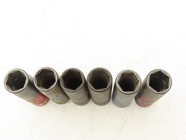 Proto 7316MHT Impact Socket 16mm Thin Wall 1/2" Drive 2" Deep Lot Of 6