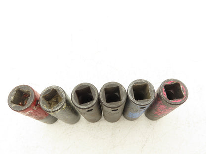 Proto 7316MHT Impact Socket 16mm Thin Wall 1/2" Drive 2" Deep Lot Of 6