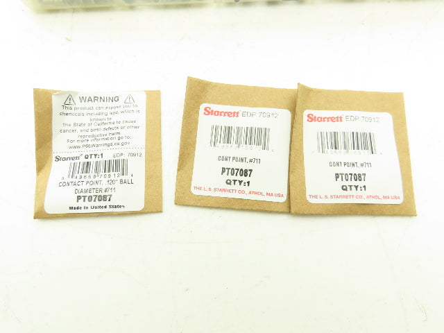 Mitutoyo Fowler Starrett Indicator Gage Contact Tips Mixed Lot Various Sizes
