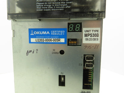 Okuma MPS30 AC Servo Power Supply Module U:1.3.3 1006-2202