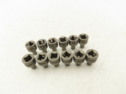 Vega 228H080SB Impact Socket Hex Bit 8mm 3/8" Square Drive Lot Of 12