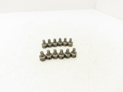 Vega 228H080SB Impact Socket Hex Bit 8mm 3/8" Square Drive Lot Of 12