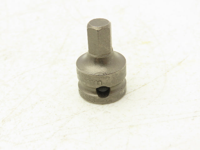 Vega 228H080SB Impact Socket Hex Bit 8mm 3/8" Square Drive Lot Of 12