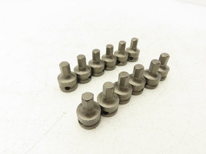 Vega 228H080SB Impact Socket Hex Bit 8mm 3/8" Square Drive Lot Of 12