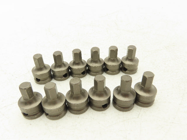 Vega 228H080SB Impact Socket Hex Bit 8mm 3/8" Square Drive Lot Of 12