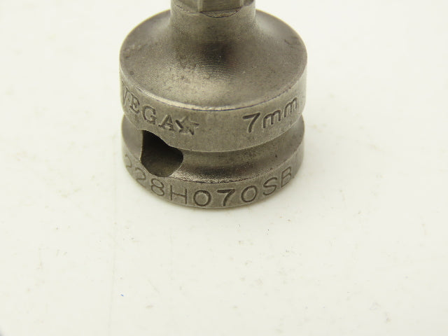 Vega 228H070SB Impact Socket Hex Bit 7mm 3/8" Square Drive Lot Of 20