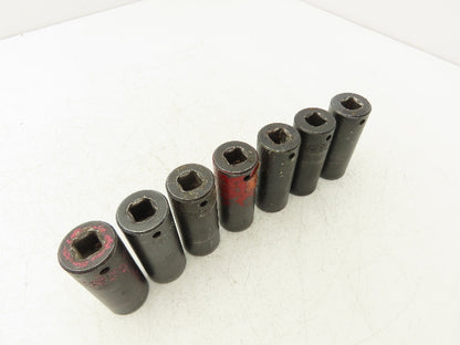 Proto 7324MHT Impact Socket 24mm Thin Wall 1/2" Drive 2" Deep Lot Of 7
