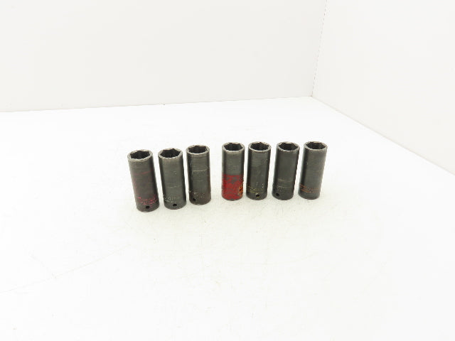 Proto 7324MHT Impact Socket 24mm Thin Wall 1/2" Drive 2" Deep Lot Of 7