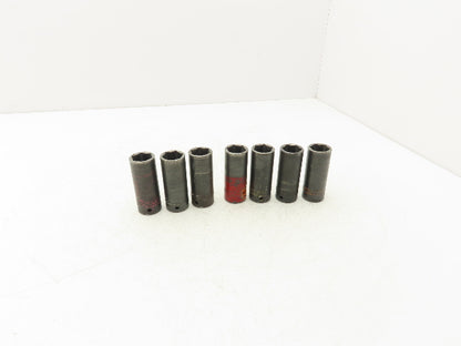 Proto 7324MHT Impact Socket 24mm Thin Wall 1/2" Drive 2" Deep Lot Of 7
