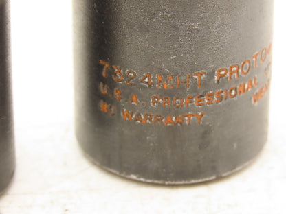 Proto 7324MHT Impact Socket 24mm Thin Wall 1/2" Drive 2" Deep Lot Of 7