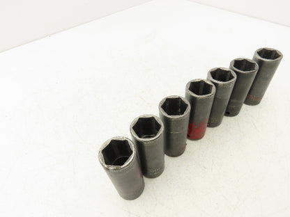 Proto 7324MHT Impact Socket 24mm Thin Wall 1/2" Drive 2" Deep Lot Of 7