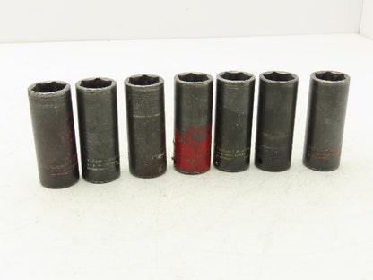 Proto 7324MHT Impact Socket 24mm Thin Wall 1/2" Drive 2" Deep Lot Of 7