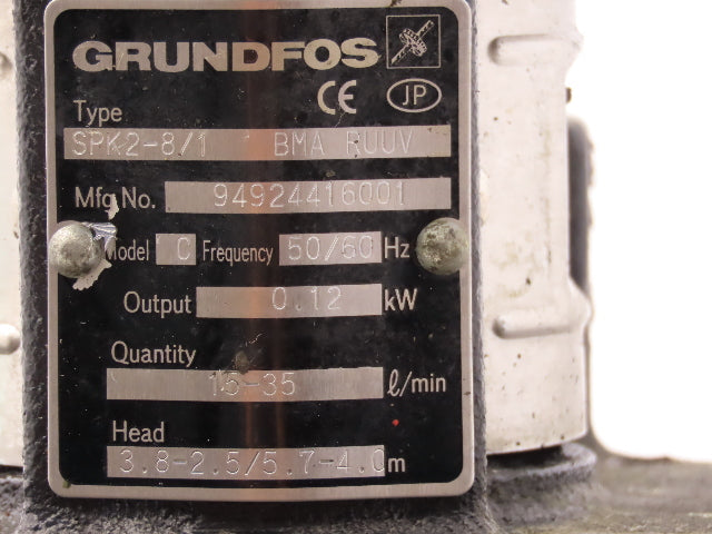 Grundfos 4AP 63-2S Vertical Immersion Coolant Pump 15-35 l/min 230/400V 0.12kW