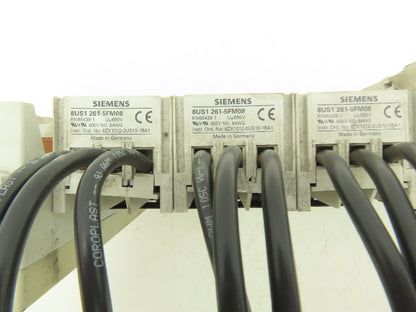 Siemens 3 Pole Motor Starter Bus Bar Feeder Assembly 3x 55mmx242mm 5x 45x182mm
