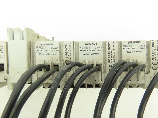 Siemens 3 Pole Motor Starter Bus Bar Feeder Assembly 3x 55mmx242mm 5x 45x182mm