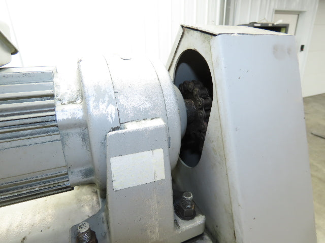 Hennig CNC Incline Chip Conveyor 14"x 50" Infeed 40" Discharge 230/460V 3PH