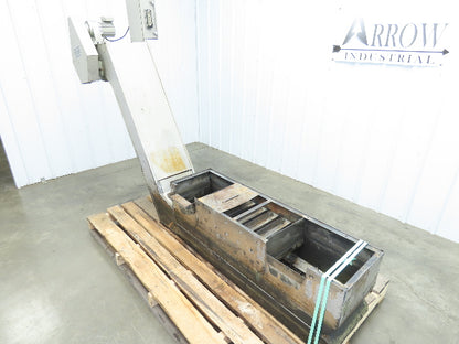 Hennig CNC Incline Chip Conveyor 14"x 50" Infeed 40" Discharge 230/460V 3PH