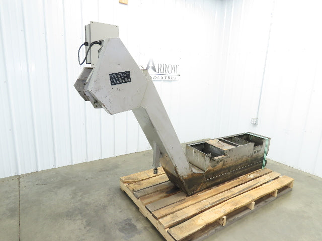 Hennig CNC Incline Chip Conveyor 14"x 50" Infeed 40" Discharge 230/460V 3PH