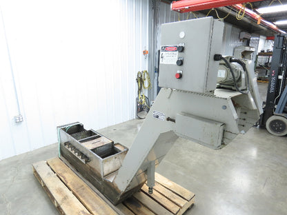 Hennig CNC Incline Chip Conveyor 14"x 50" Infeed 40" Discharge 230/460V 3PH