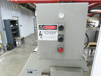 Hennig CNC Incline Chip Conveyor 14"x 50" Infeed 40" Discharge 230/460V 3PH