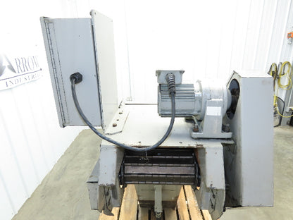 Hennig CNC Incline Chip Conveyor 14"x 50" Infeed 40" Discharge 230/460V 3PH