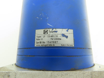 Alpha LP 120-M01-10-111-000 Inline Planetary Servo Gearbox 10:1 Reducer RS60-14