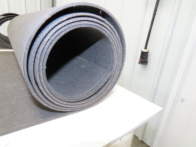 18"W x 18' Soft Top Rubber Fabric Conveyor Belt Gray  Lot of 2pcs 10' + 8'