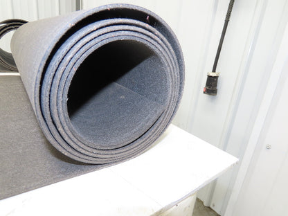 18"W x 18' Soft Top Rubber Fabric Conveyor Belt Gray  Lot of 2pcs 10' + 8'