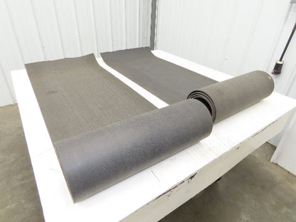 18"W x 18' Soft Top Rubber Fabric Conveyor Belt Gray  Lot of 2pcs 10' + 8'