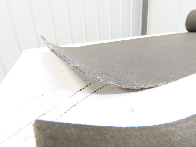 18"W x 18' Soft Top Rubber Fabric Conveyor Belt Gray  Lot of 2pcs 10' + 8'